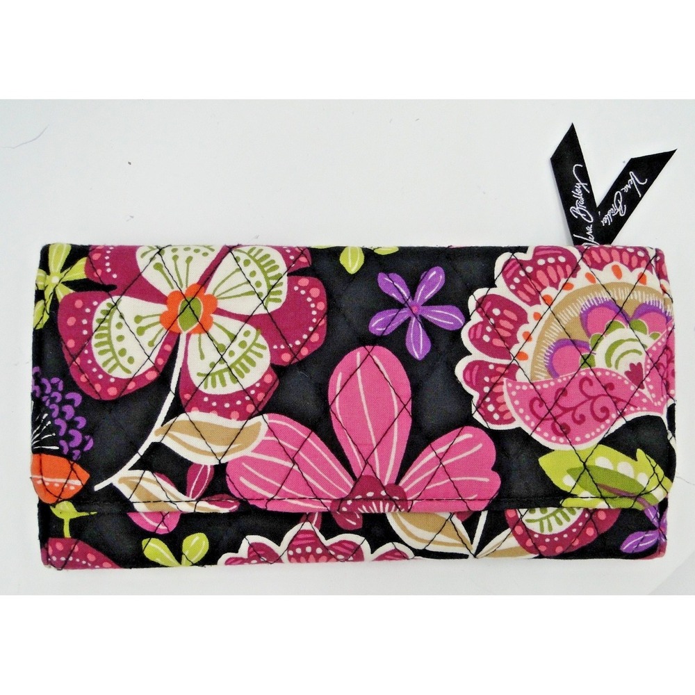 Vera Bradley Pirouette Pink Trifold Wallet NWOT